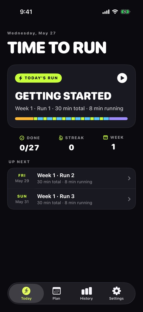 First Run screenshot 1